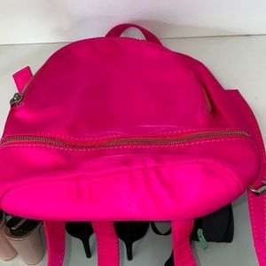 F21 Neon Pink Mini Backpack